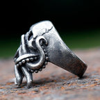 2024 New Goth Octopus Skull Ring Punk 316L Stainless Steel Seaman Rings Men Biker Jewelry Gift for Sailor