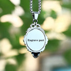Gothic Crow Skull Stainless Steel Pendant Necklace