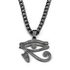 Horus Eye Black Pendant Egyptian Symbol Gun