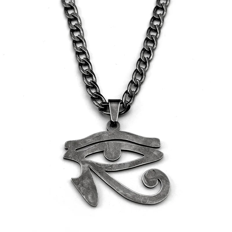 Horus Eye Black Pendant Egyptian Symbol Gun
