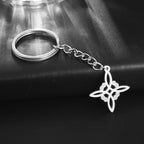Witchcraft Witch Knot Necklace Irish Trinity Knot Triple Spiral Pendant Stainless Steel Ankh Cross Pentagram Amulet Jewelry