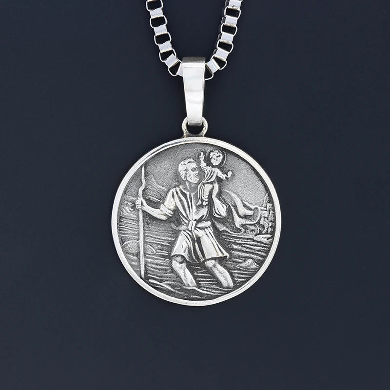 St. Christopher Pendant — 925 Silver