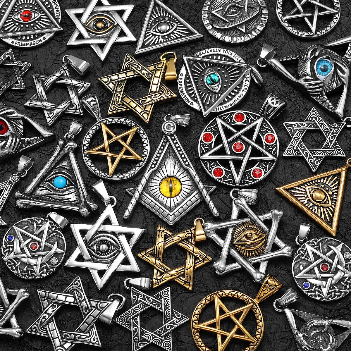 Star of David Pendant — Stainless Steel
