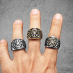 Compass Celtic Ring — Stainless Steel