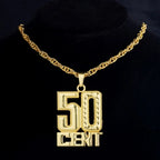 Fashion 18K Golden Plated Hip Hop Rock Necklace Stainless Steel US Dollar Money Sign Pendant Necklace Mens Women Jewellery Gift