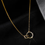 925 Sterling Silver Circle Necklace Personality Charm Geometric Shape Pendant Choker Birthday Gift for Women Exquisite Jewelry