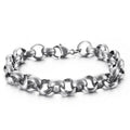 "O" Chain  Luxury Stainless Steel Bracelet Men's High Quality Simple Chunky Link Wholesale Dropshipping Gift