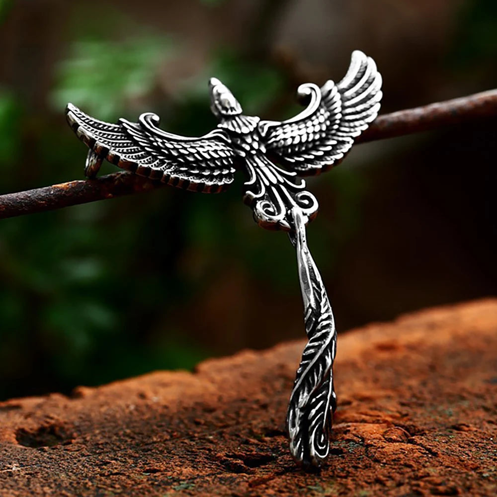 Viking Anchor Pendant Necklace — Stainless Steel