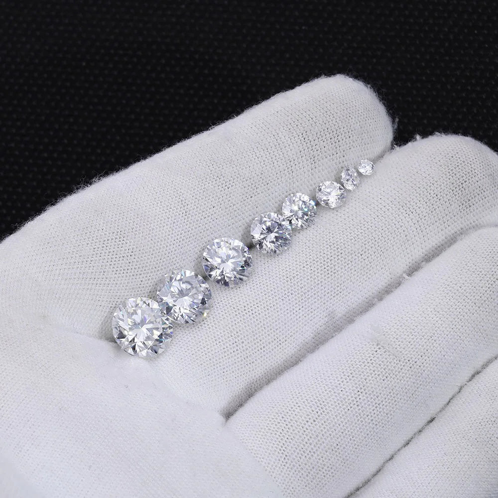 VVS1 Moissanite Loose Stones D Color 0.7-10MM