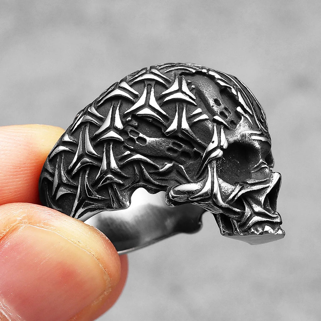 Skull Ring Black — Stainless Steel