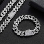 Iced Out Cuban Necklace Stainless Steel 15MM
