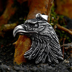 Vintage Nordic Viking Owl Pendant Necklace For Men 316L Stainless Steel Punk Biker Animal Necklaces Fashion Charm