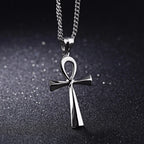 Punk Stiletto Cross Anime Accessories Judgement Chain Necklace Hunter X Hunter Pendant Men's Jewelry Gift for Boys Casual Style