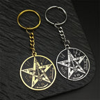 Star Key Steel Pendant Witchcraft Gothic Dark