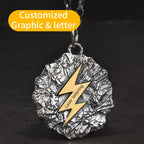 Wrath of Zeus Lightning Bolt Silver necklace the sterling silver pendant for Men Fine Jewelry