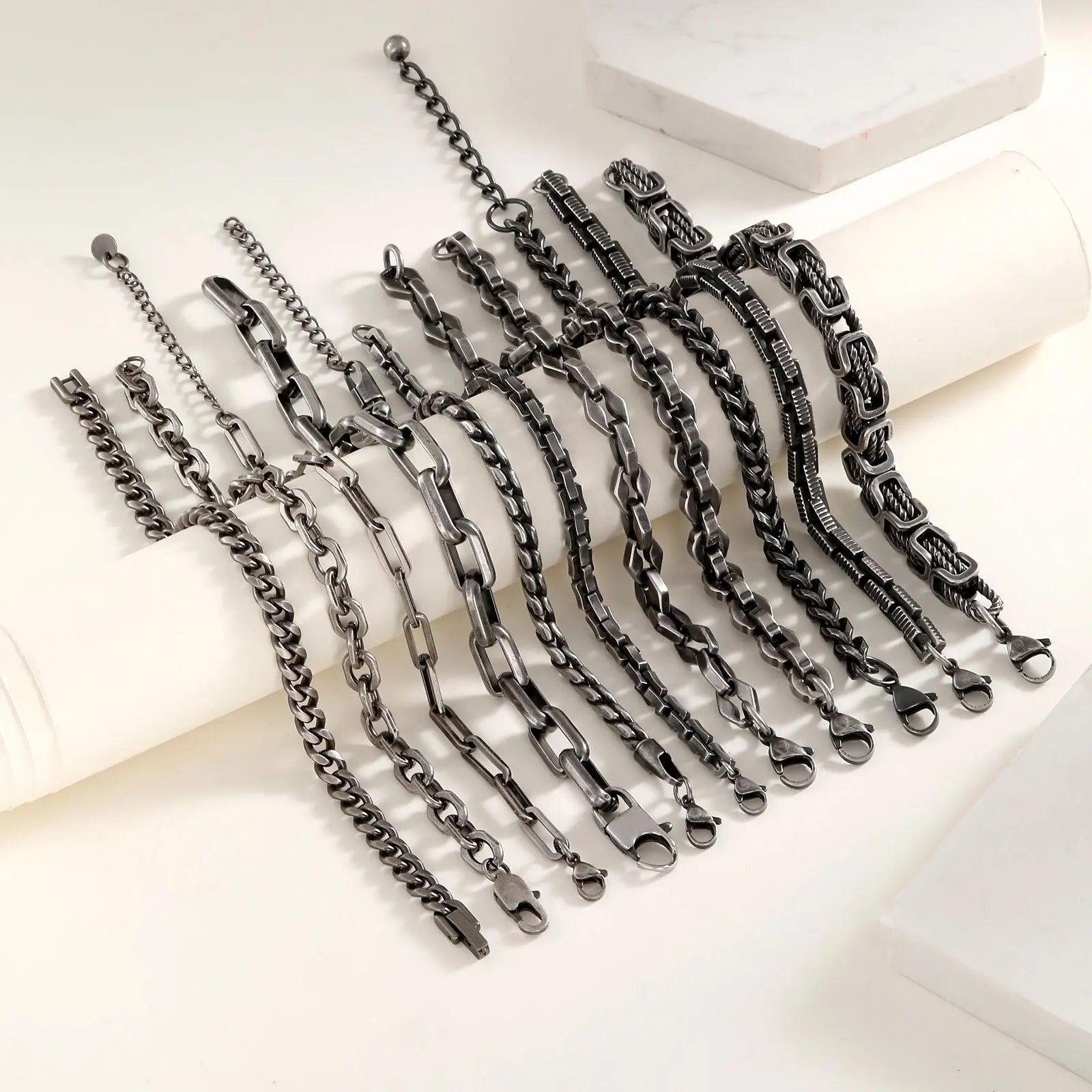 Antique Link Chain Bracelet — Stainless Steel