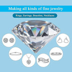 VVS1 Moissanite Loose Stones D Color 0.7-10MM