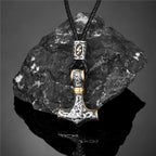 Thor's Hammer Mjolnir Pendant Necklace — Gold-Tone