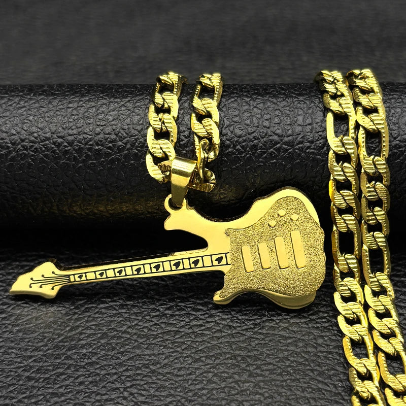 Guitar Steel Pendant Electric Heavy Metal Musical