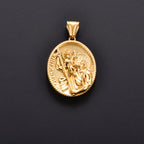 Jesus Cross Gold Pendant Necklace