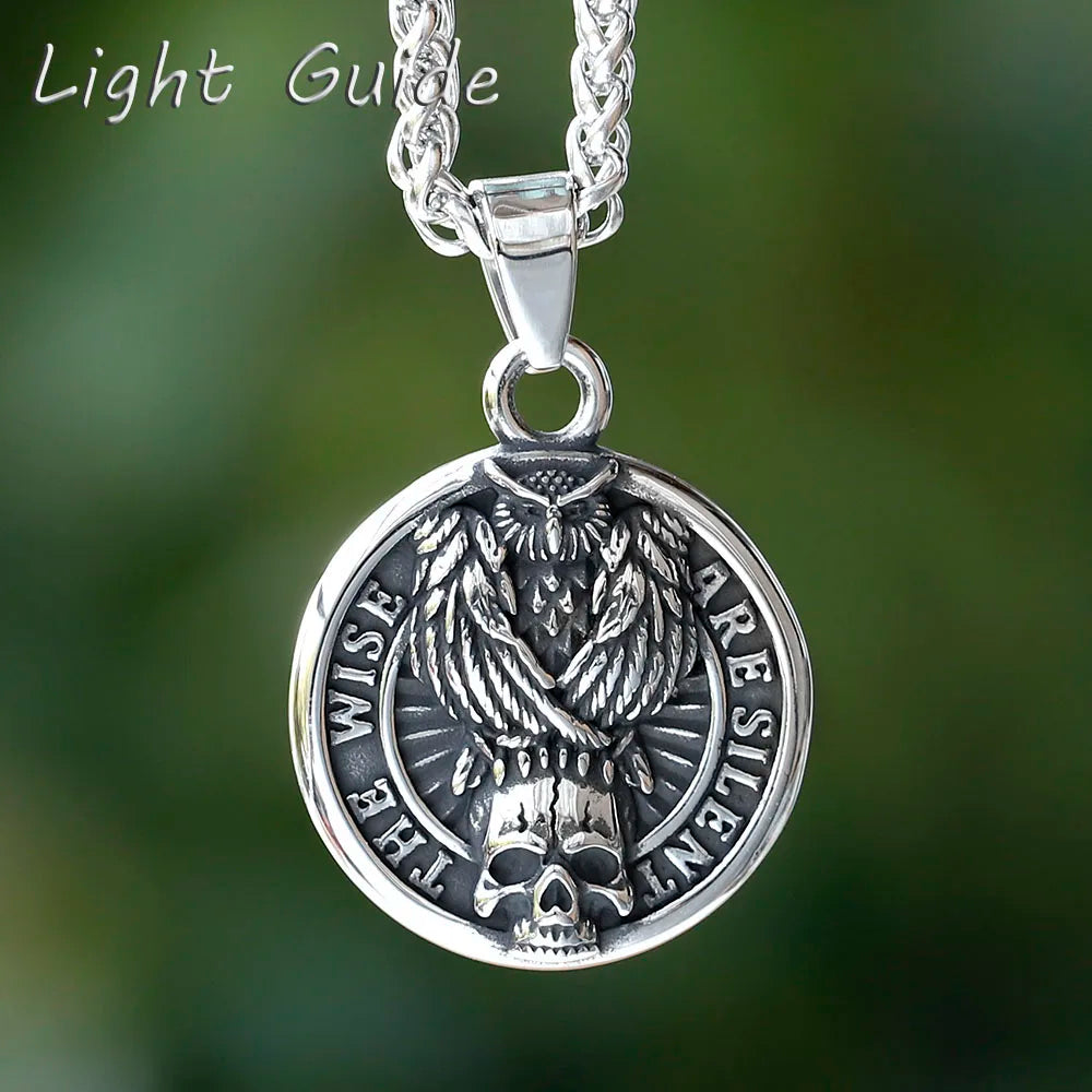 Gothic Skull Stainless Steel Pendant Necklace