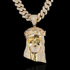 Necklaces Chain For Women Mens Full Iced Out Zircon Custom Big Jesus Pendant With Cuban Chain Hip Hop Jewelry