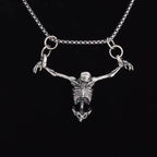 Skull Pendant Necklace — Vintage Gothic