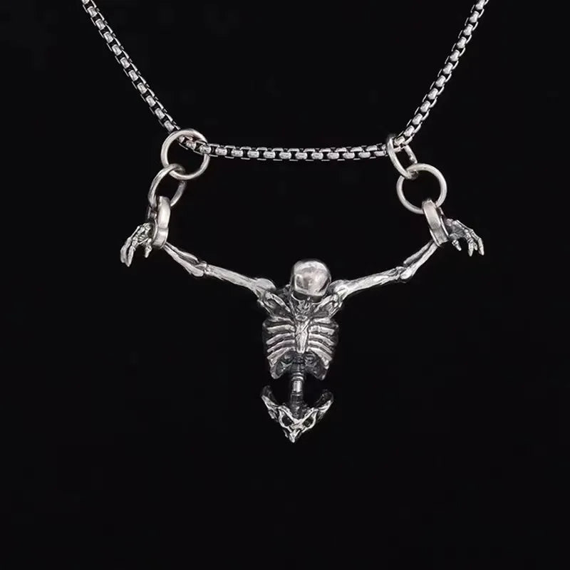 Skull Pendant Necklace — Vintage Gothic