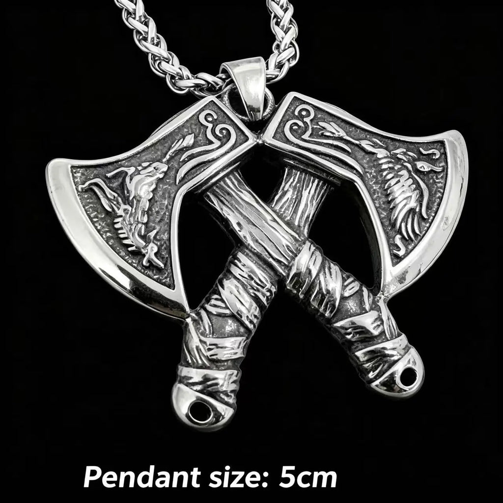 Viking Steel Pendant Hammer Axe Spear Sword