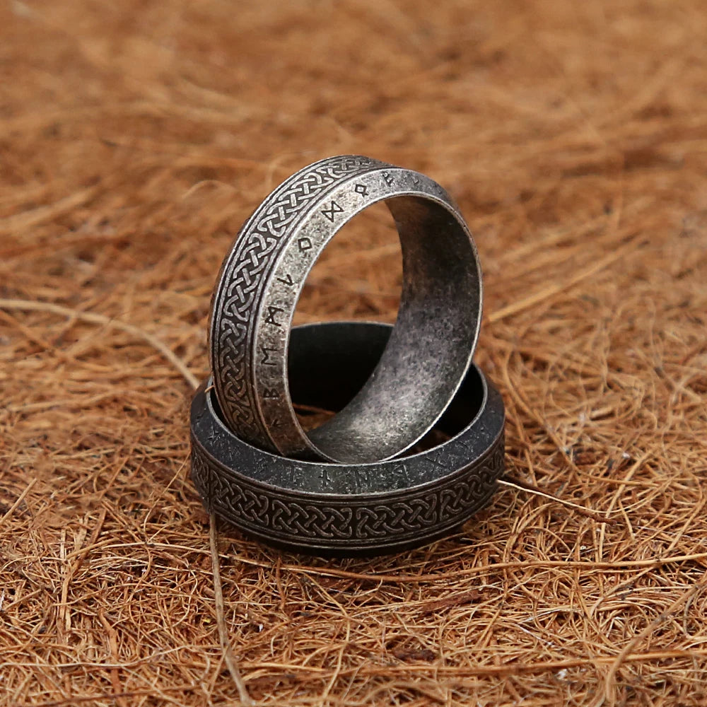 Viking Rune Ring — Stainless Steel