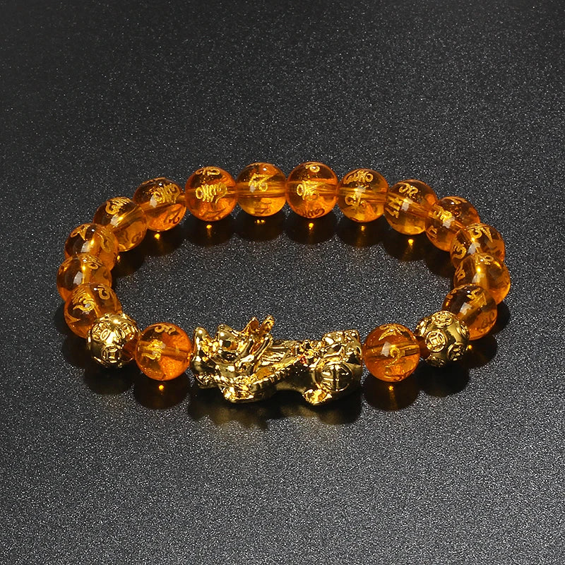 Color-Changing Natural Stone Pi Xiu Beaded Bracelet