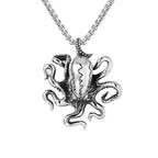 Fashion Punk High Quality Octopus Pendant Necklaces Stainless Steel Biker Hip Hop Animal Necklace For Men Creative