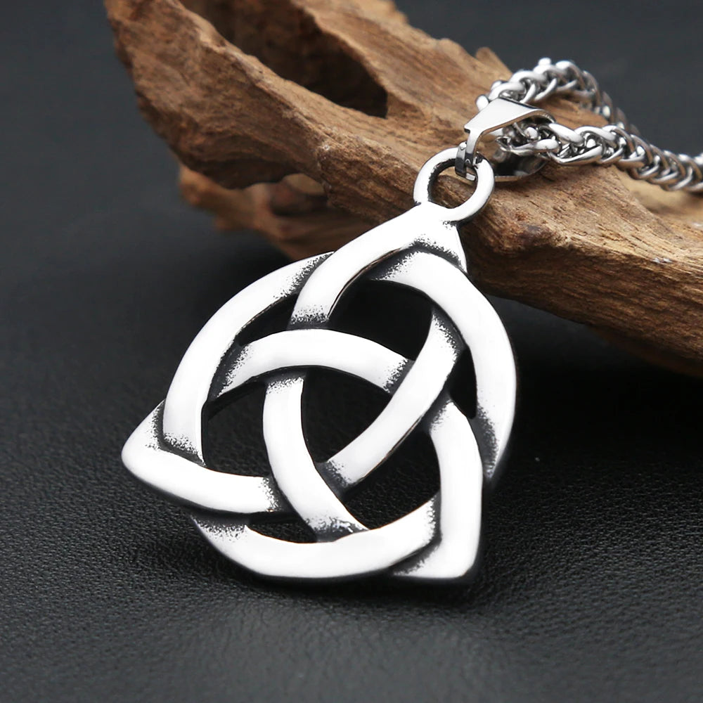 Triquetra Trinity Knot Pendant — Stainless