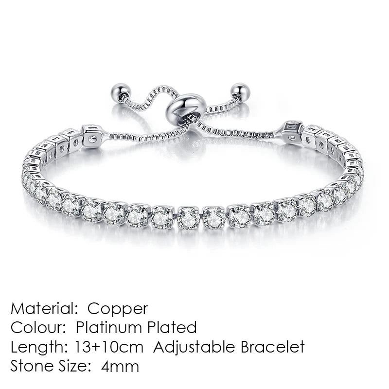 Tennis Bracelet Stainless Steel 4MM Iced Out