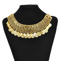 Traditional Gypsy Afghan Ethnic Choker Necklace for Women Vintage African Tribe Bib Moon Collares Boho Pakistan Turkish