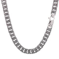 Vintage Cool 12MM Wide Chains Necklace for Man Stainless Steel Punk Statement Halloween Jewellery Accessories Men's