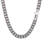 Vintage Cool 12MM Wide Chains Necklace for Man Stainless Steel Punk Statement Halloween Jewellery Accessories Men's