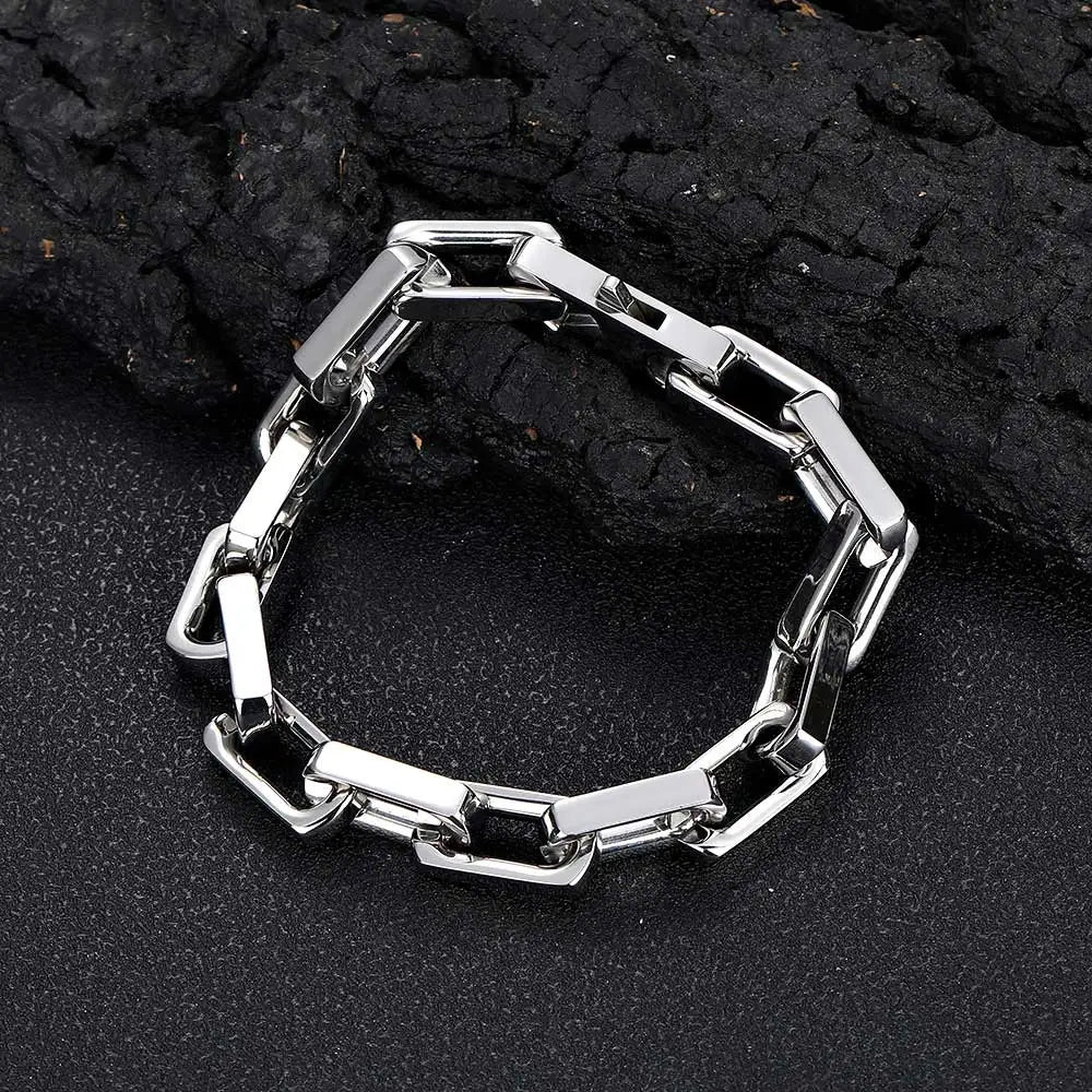 Black Cuban Bracelet Stainless Steel PVD