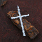 Cross Pendant Necklace — Stainless Steel