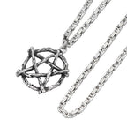 Gothic Steel Pendant Vintage Pentagram Punk