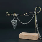 1/5/10 Piece Surgical Stainless Steel Heart Shape Pendant Ouija Board Planchette Necklace Cain Fashion Jewelry