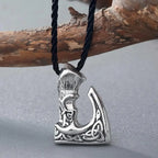 Kinitial Antique Bronze Color Slavic Perun Big Axe Pendant Necklace Jewelry Viking Slavic Necklaces fit for Men's