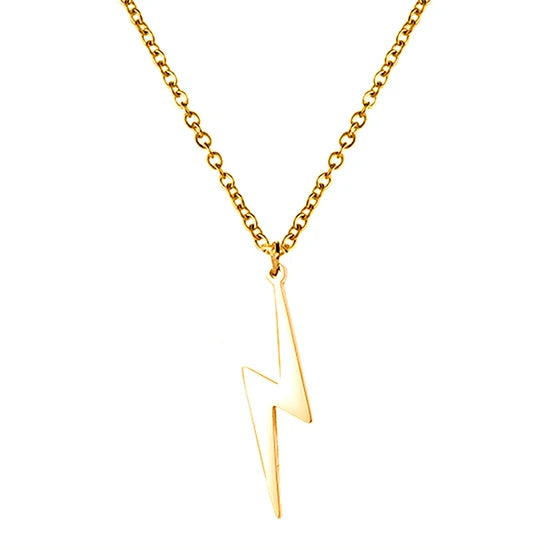 My Shape Lightning Necklaces For Women Tooth Mountain Heart Stainless Steel Necklace Choker Fashion Jewelry Gifts For friend