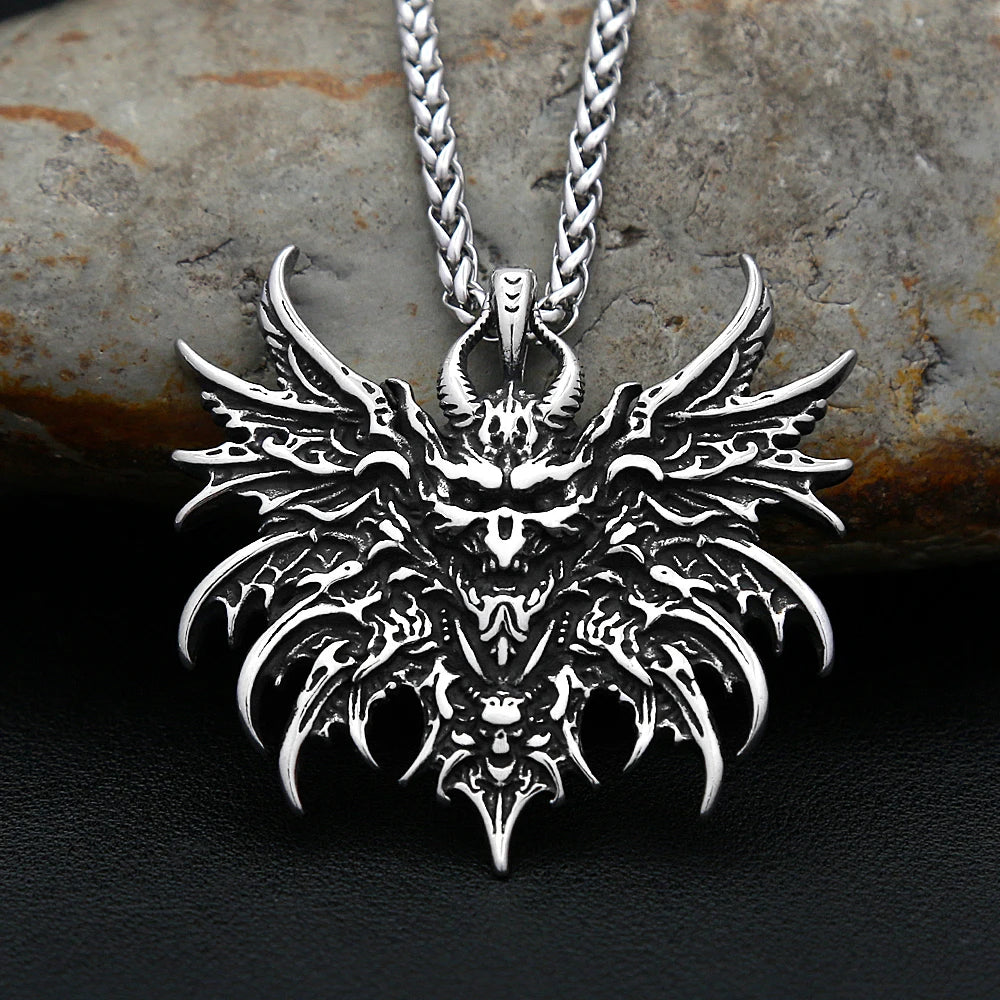 Skull Pendant Necklace — 316L Stainless Steel