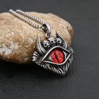 Skull Demon Eye Steel Pendant Vintage
