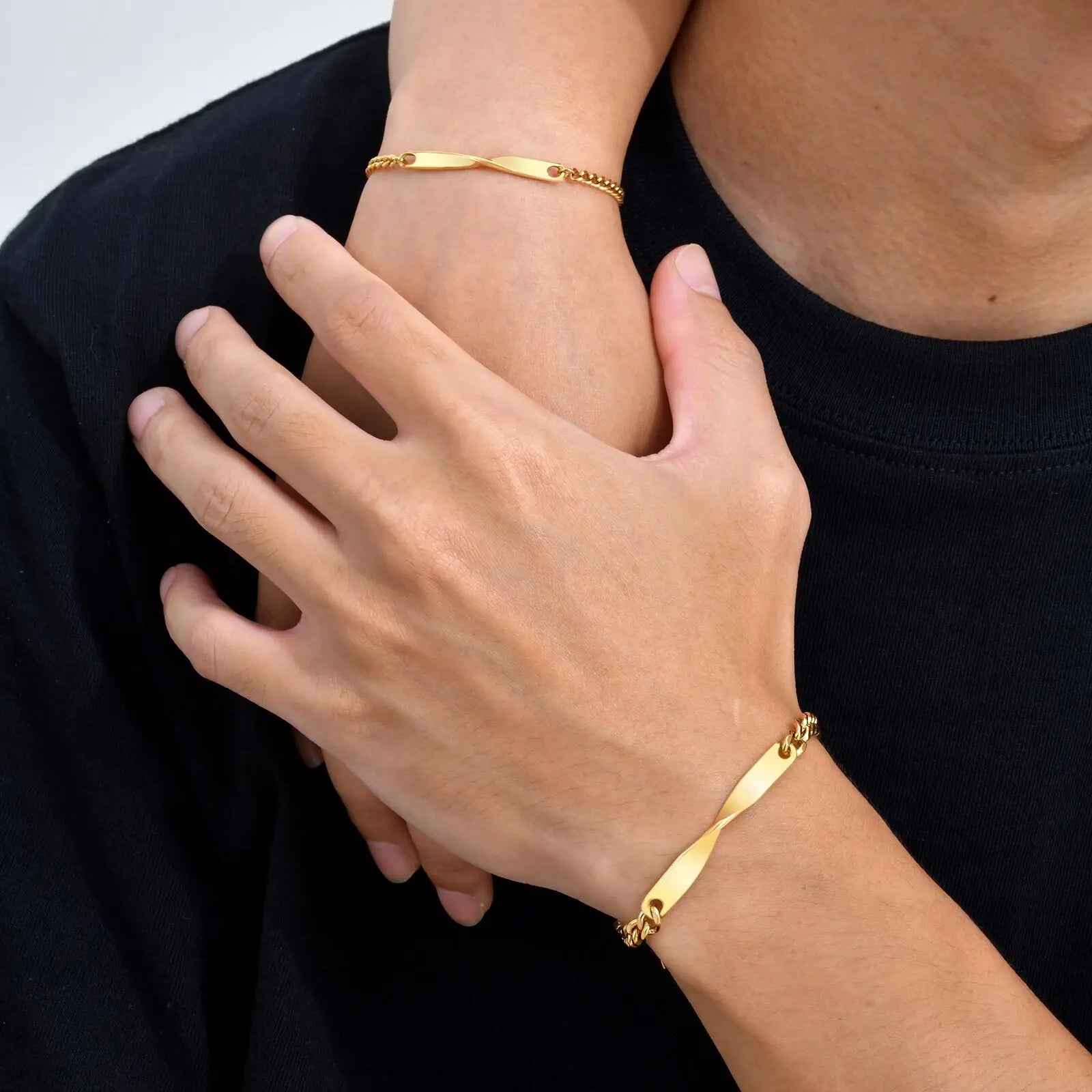Minimal Adjustable Mobius Bracelet — Stainless Steel