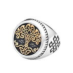 Fashion Punk Vintage Skull Ring Stainless Steel Gothic Biker Ring For Men Women Unique Viking Amulet Jewelry Gift