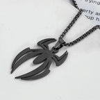 Silver Spider Pendant Necklace Box Chain