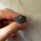 Retro Cthulhu Ring For Men Silver Color Punk Gothic Rock Hiphop Ring Designer Jewelry Biker Accessories Creative Gift