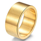 10mm Wide Band Ring — Stainless Steel